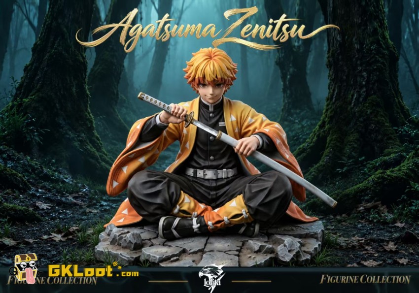 Lolita Studio 1/6 Demon Slayer Zenitsu Agatsuma Statue - View 2 Lolita Studio 1/6 Demon Slayer Zenitsu Agatsuma Statue - View 2