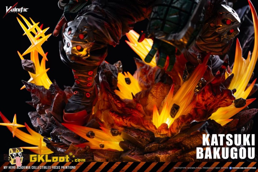 Aulnific Studio My Hero Academia Katsuki Bakugo Statue w/ LED - View 11 Aulnific Studio My Hero Academia Katsuki Bakugo Statue w/ LED - View 11