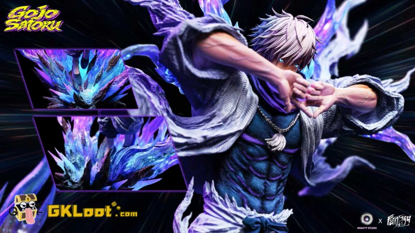 Gravity Studio 1/6 Jujutsu Kaisen Satoru Gojo Statue w/ LED - View 4 Gravity Studio 1/6 Jujutsu Kaisen Satoru Gojo Statue w/ LED - View 4
