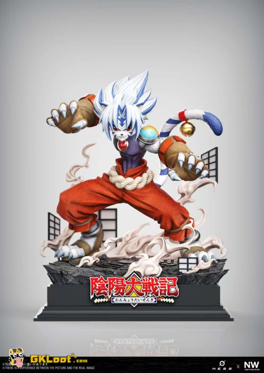 Hess & Night Wings Studio Onmyo Taisenki White Tiger Kogenta Statue - View 8 Hess & Night Wings Studio Onmyo Taisenki White Tiger Kogenta Statue - View 8