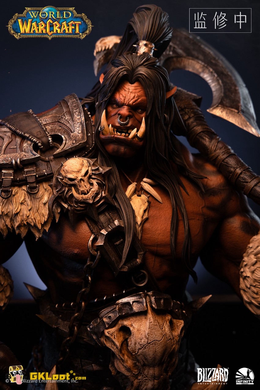 Infinity Studio 1/3 World of Warcraft Licensed Grommash Hellscream Bust - View 4 Infinity Studio 1/3 World of Warcraft Licensed Grommash Hellscream Bust - View 4