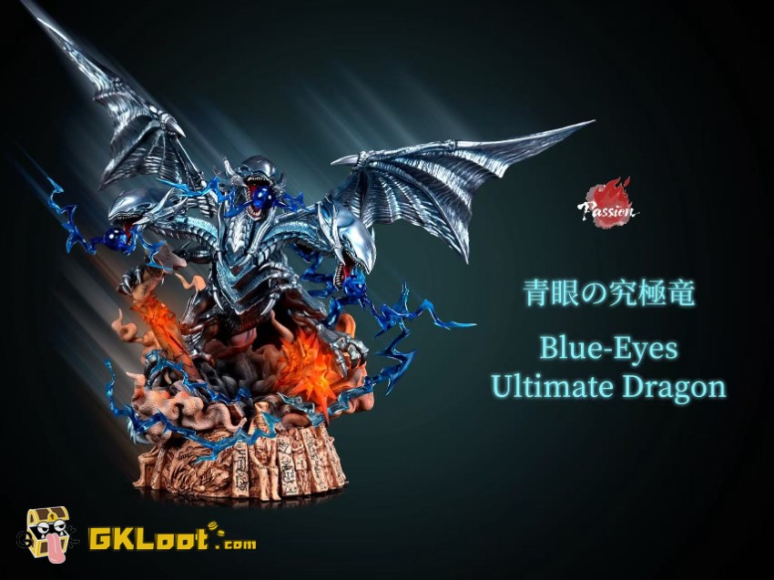 Passion Studio Yu-Gi-Oh! Blue-Eyes Ultimate Dragon Statue - View 2 Passion Studio Yu-Gi-Oh! Blue-Eyes Ultimate Dragon Statue - View 2