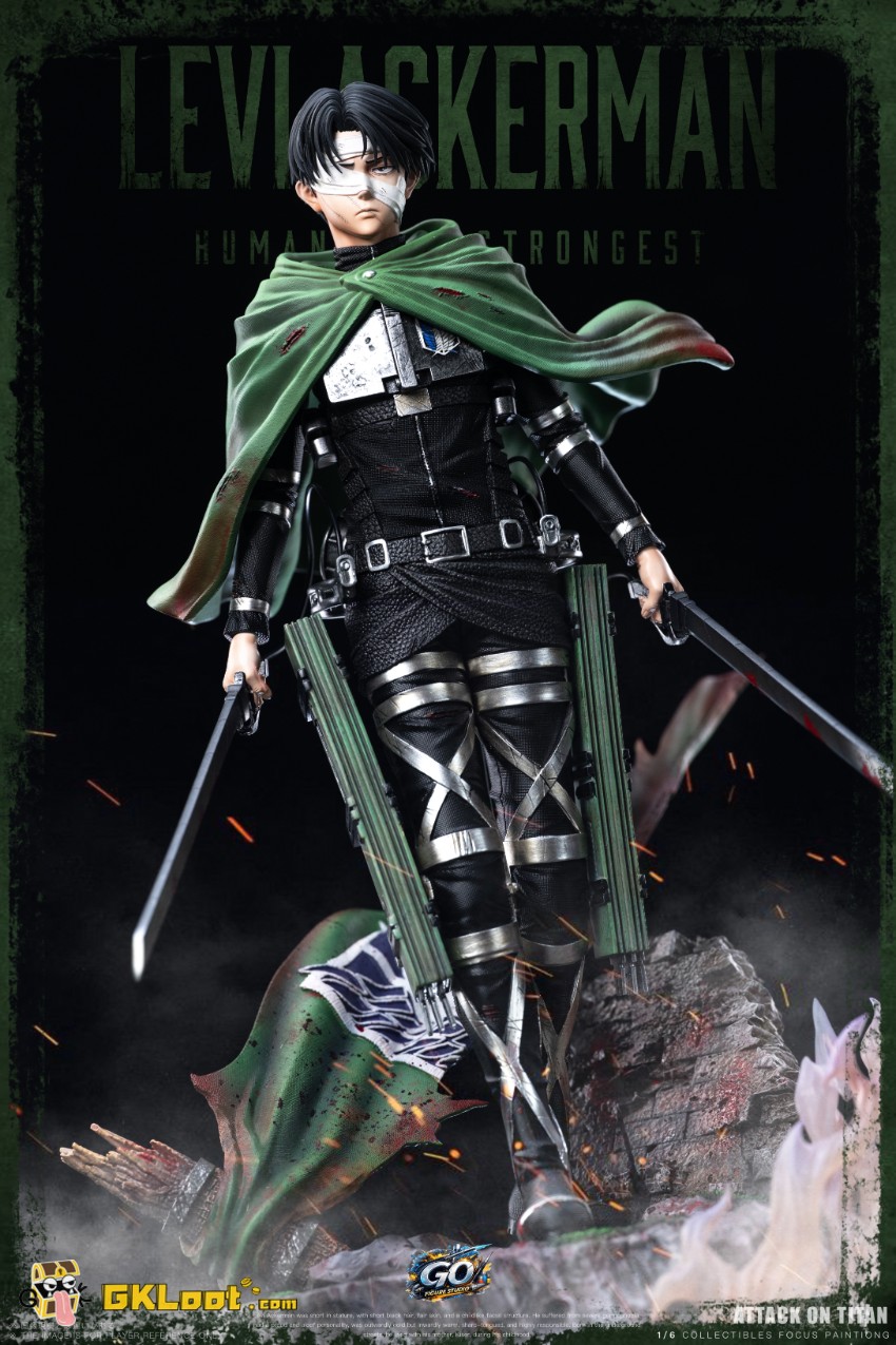 Go Figure Studio Attack on Titan Levi Ackerman Statue - View 8 Go Figure Studio Attack on Titan Levi Ackerman Statue - View 8