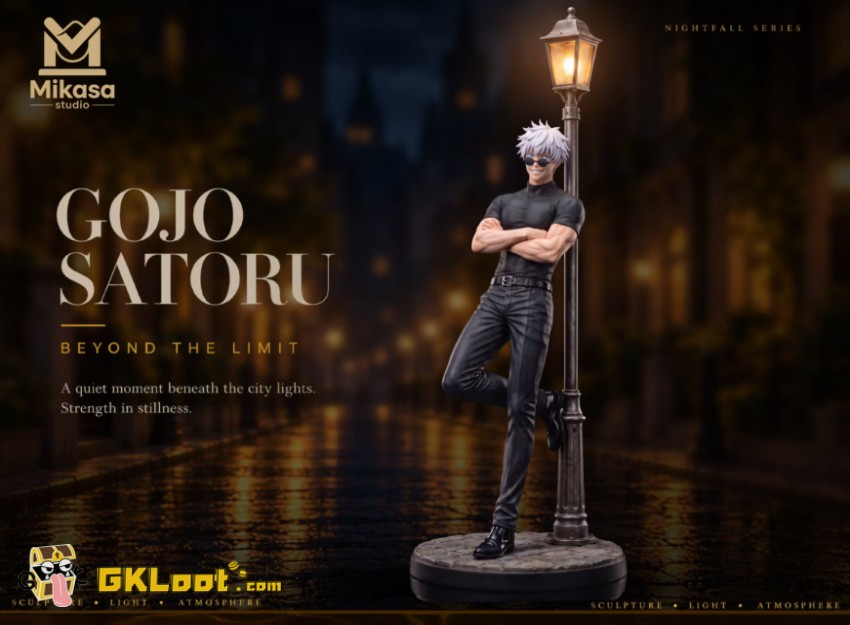 Mikasa Studio 1/6 Jujutsu Kaisen Satoru Gojo Statue w/ LED - View 2 Mikasa Studio 1/6 Jujutsu Kaisen Satoru Gojo Statue w/ LED - View 2