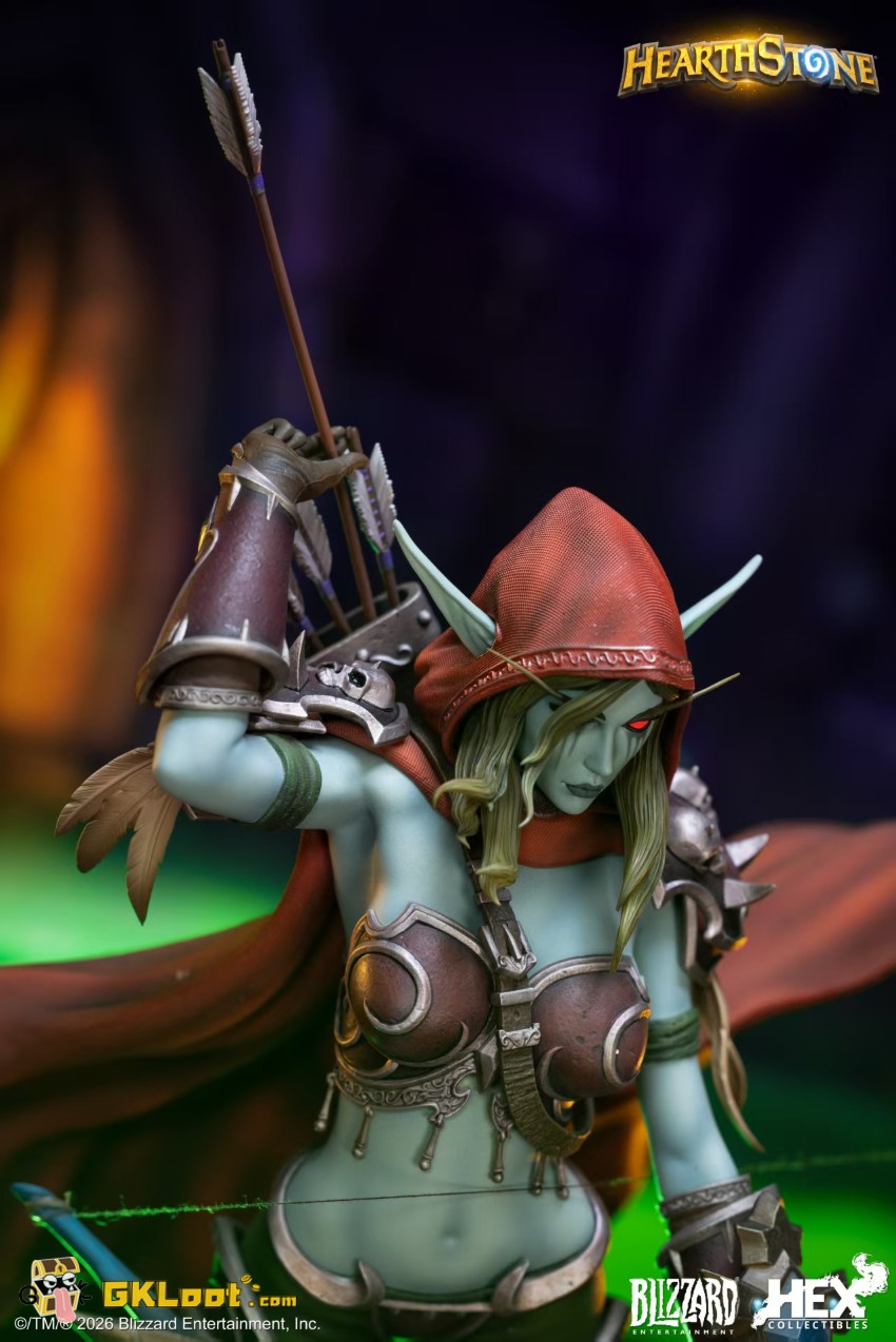 Blizzard Studio World of Warcraft Sylvanas Windrunner Statue w/ LED - View 6 Blizzard Studio World of Warcraft Sylvanas Windrunner Statue w/ LED - View 6