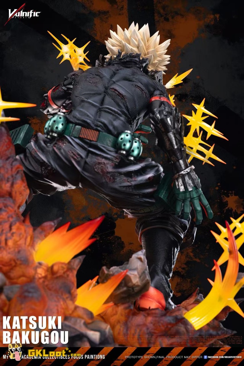 Aulnific Studio My Hero Academia Katsuki Bakugo Statue w/ LED - View 8 Aulnific Studio My Hero Academia Katsuki Bakugo Statue w/ LED - View 8