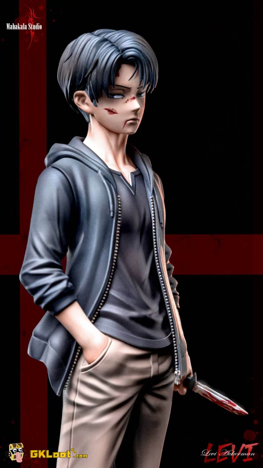 Mahakala Studio 1/6 Attack on Titan Levi Ackerman Statue - View 1 Mahakala Studio 1/6 Attack on Titan Levi Ackerman Statue - View 1