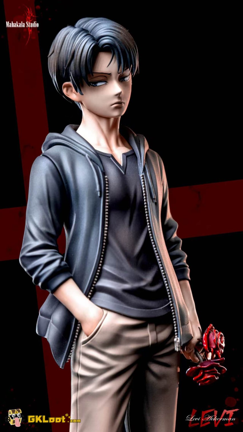 Mahakala Studio 1/6 Attack on Titan Levi Ackerman Statue - View 6 Mahakala Studio 1/6 Attack on Titan Levi Ackerman Statue - View 6