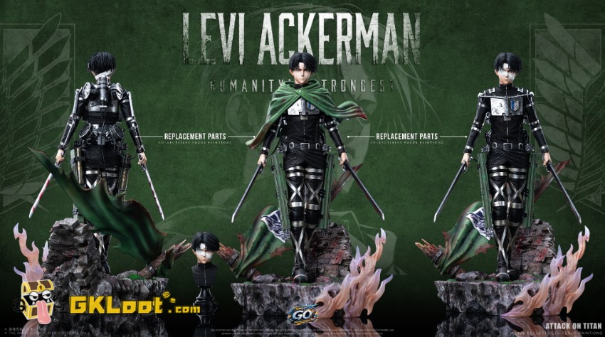 Go Figure Studio Attack on Titan Levi Ackerman Statue - View 4 Go Figure Studio Attack on Titan Levi Ackerman Statue - View 4