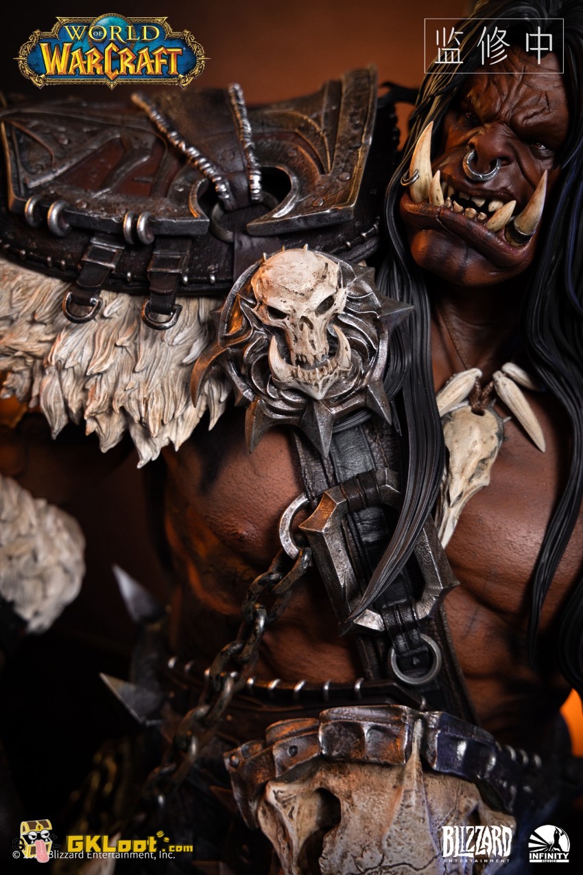 Infinity Studio 1/3 World of Warcraft Licensed Grommash Hellscream Bust - View 6 Infinity Studio 1/3 World of Warcraft Licensed Grommash Hellscream Bust - View 6