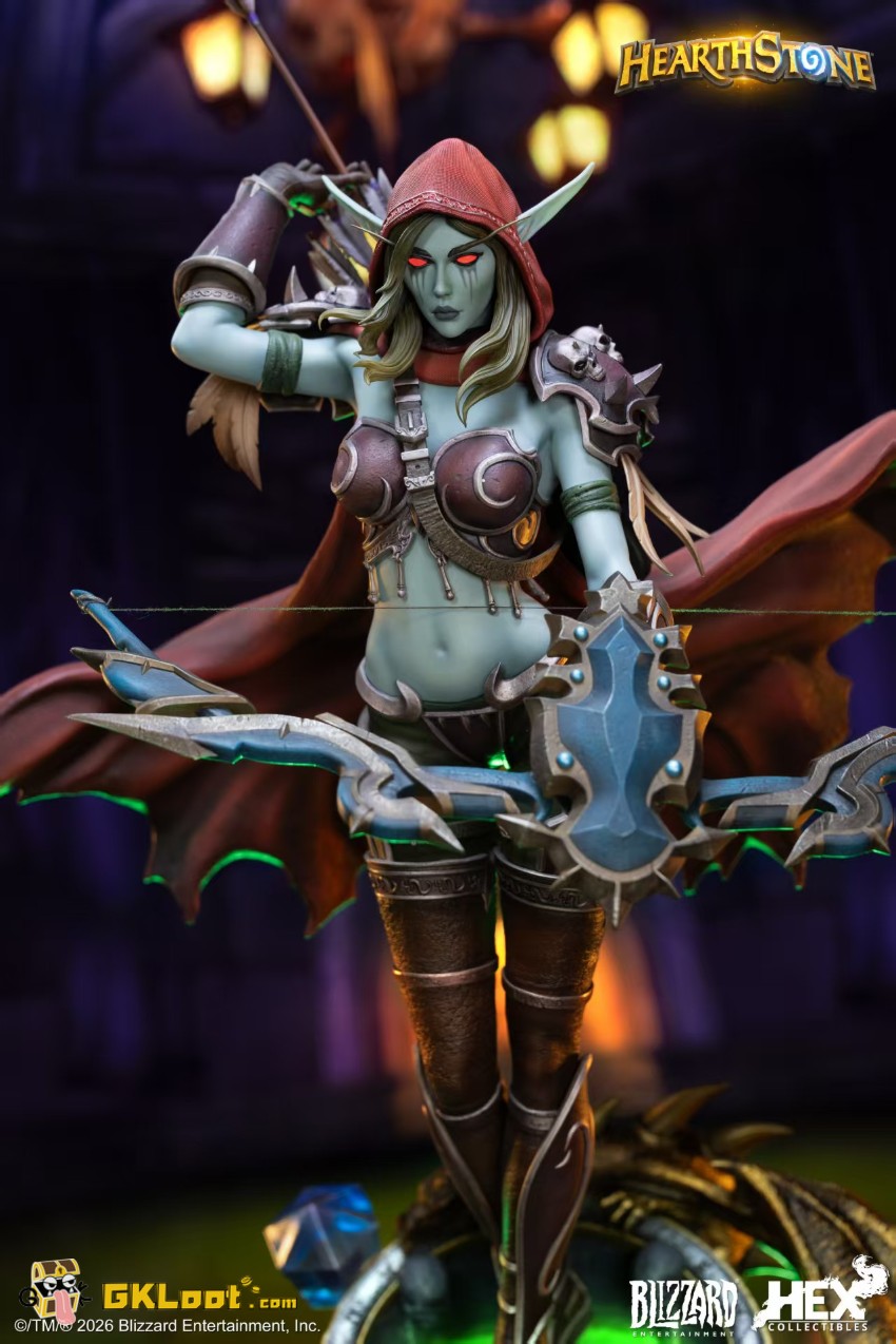 Blizzard Studio World of Warcraft Sylvanas Windrunner Statue w/ LED - View 5 Blizzard Studio World of Warcraft Sylvanas Windrunner Statue w/ LED - View 5