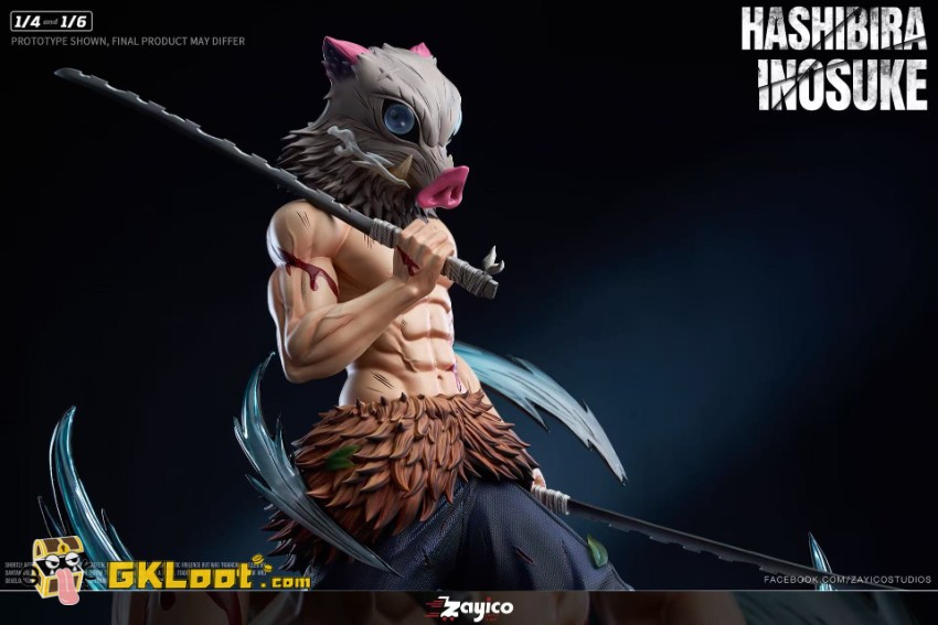 Zayico Studio 1/4 & 1/6 Demon Slayer Hashibira Inosuke Statue - View 12 Zayico Studio 1/4 & 1/6 Demon Slayer Hashibira Inosuke Statue - View 12