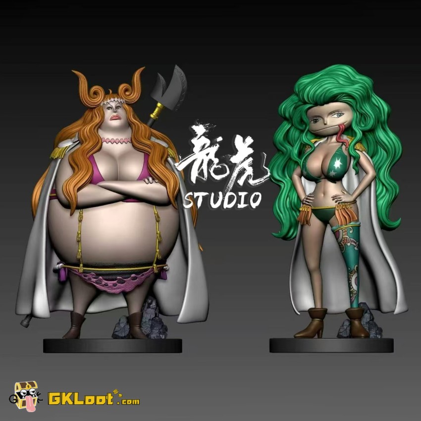 Dragon Tiger Studio One Piece Boa Marigold & Boa Sandersonia Statue - View 1 Dragon Tiger Studio One Piece Boa Marigold & Boa Sandersonia Statue - View 1