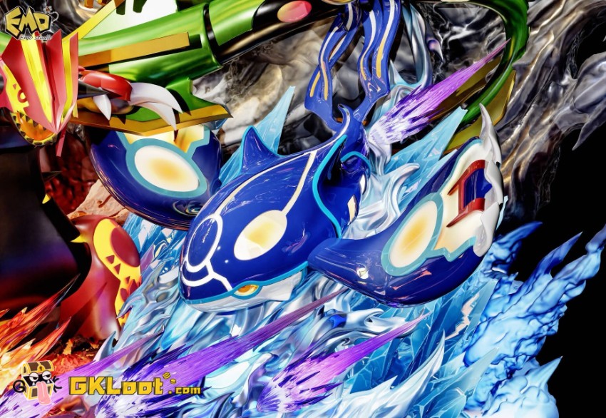 EMO Studio Pokémon Groudon & Rayquaza & Kyogre Statue - View 6 EMO Studio Pokémon Groudon & Rayquaza & Kyogre Statue - View 6