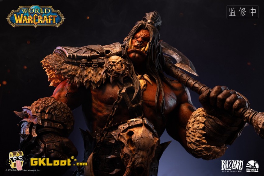 Infinity Studio 1/3 World of Warcraft Licensed Grommash Hellscream Bust - View 7 Infinity Studio 1/3 World of Warcraft Licensed Grommash Hellscream Bust - View 7