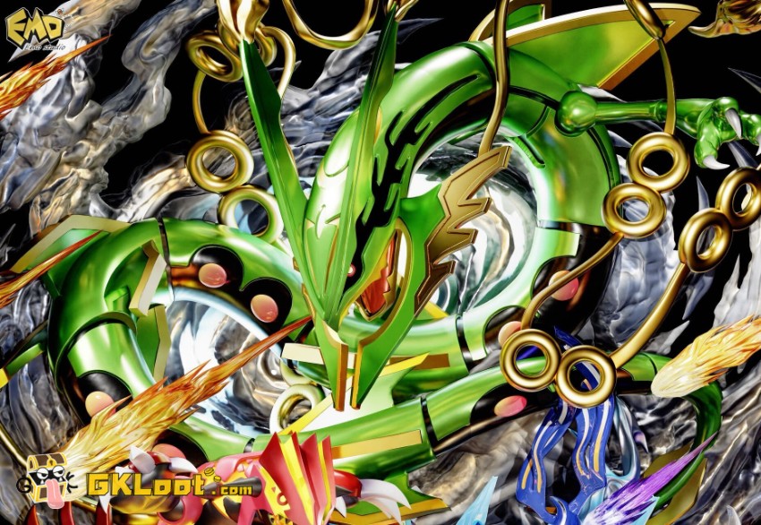EMO Studio Pokémon Groudon & Rayquaza & Kyogre Statue - View 7 EMO Studio Pokémon Groudon & Rayquaza & Kyogre Statue - View 7