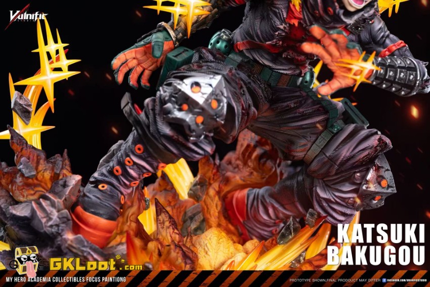 Aulnific Studio My Hero Academia Katsuki Bakugo Statue w/ LED - View 9 Aulnific Studio My Hero Academia Katsuki Bakugo Statue w/ LED - View 9