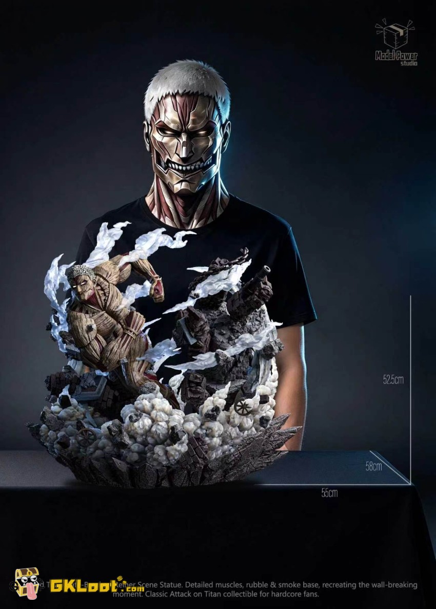 Model Power Studio Attack on Titan Armored Titan Statue w/ LED - View 3 Model Power Studio Attack on Titan Armored Titan Statue w/ LED - View 3