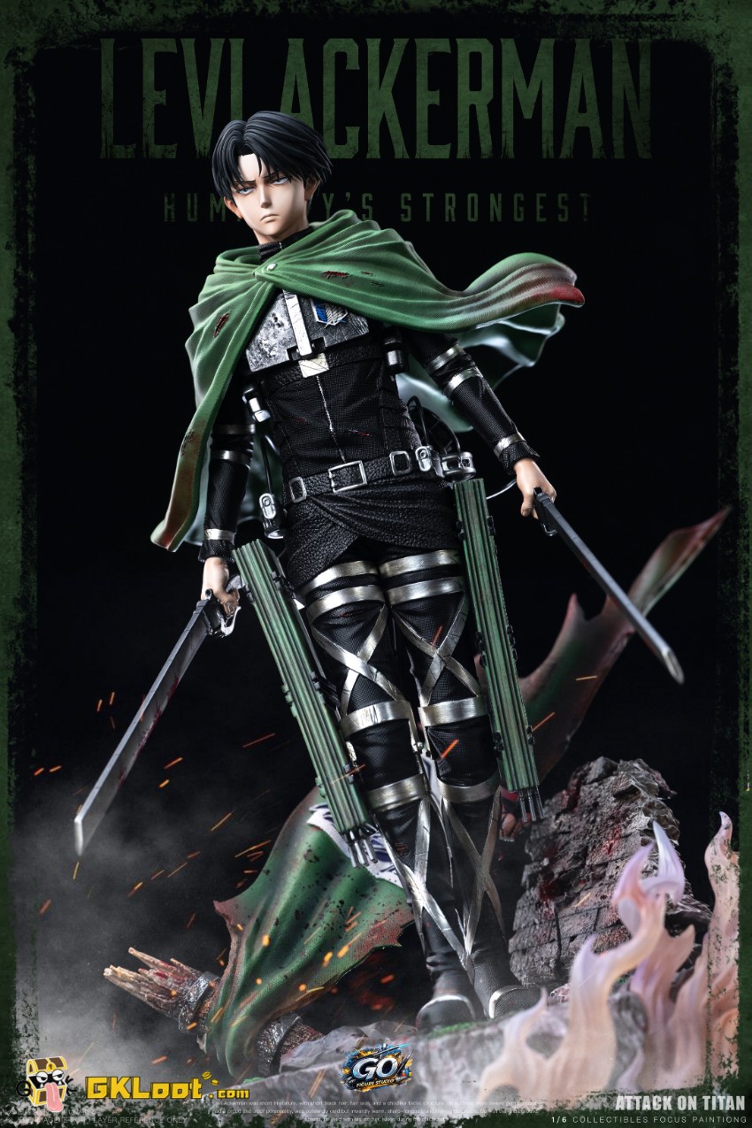Go Figure Studio Attack on Titan Levi Ackerman Statue - View 10 Go Figure Studio Attack on Titan Levi Ackerman Statue - View 10
