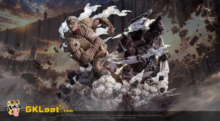 Model Power Studio Attack on Titan Armored Titan Statue w/ LED - View 4 Model Power Studio Attack on Titan Armored Titan Statue w/ LED - View 4