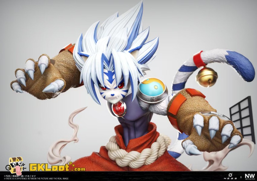 Hess & Night Wings Studio Onmyo Taisenki White Tiger Kogenta Statue - View 10 Hess & Night Wings Studio Onmyo Taisenki White Tiger Kogenta Statue - View 10