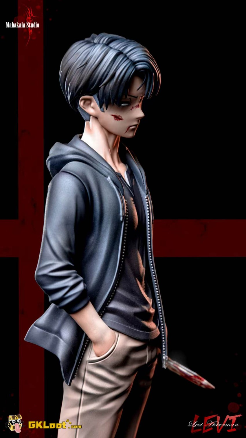 Mahakala Studio 1/6 Attack on Titan Levi Ackerman Statue - View 4 Mahakala Studio 1/6 Attack on Titan Levi Ackerman Statue - View 4