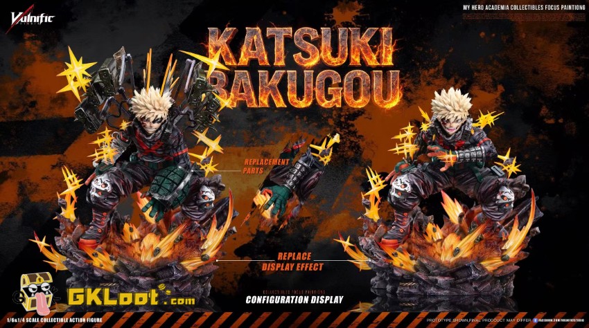 Aulnific Studio My Hero Academia Katsuki Bakugo Statue w/ LED - View 2 Aulnific Studio My Hero Academia Katsuki Bakugo Statue w/ LED - View 2
