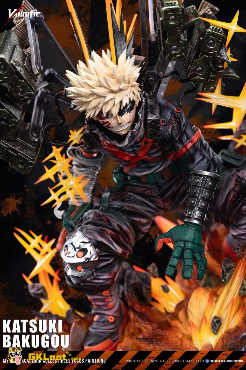 Aulnific Studio My Hero Academia Katsuki Bakugo Statue w/ LED - View 10 Aulnific Studio My Hero Academia Katsuki Bakugo Statue w/ LED - View 10