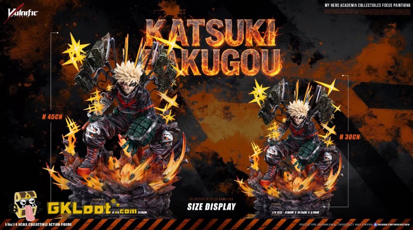 Aulnific Studio My Hero Academia Katsuki Bakugo Statue w/ LED - View 4 Aulnific Studio My Hero Academia Katsuki Bakugo Statue w/ LED - View 4