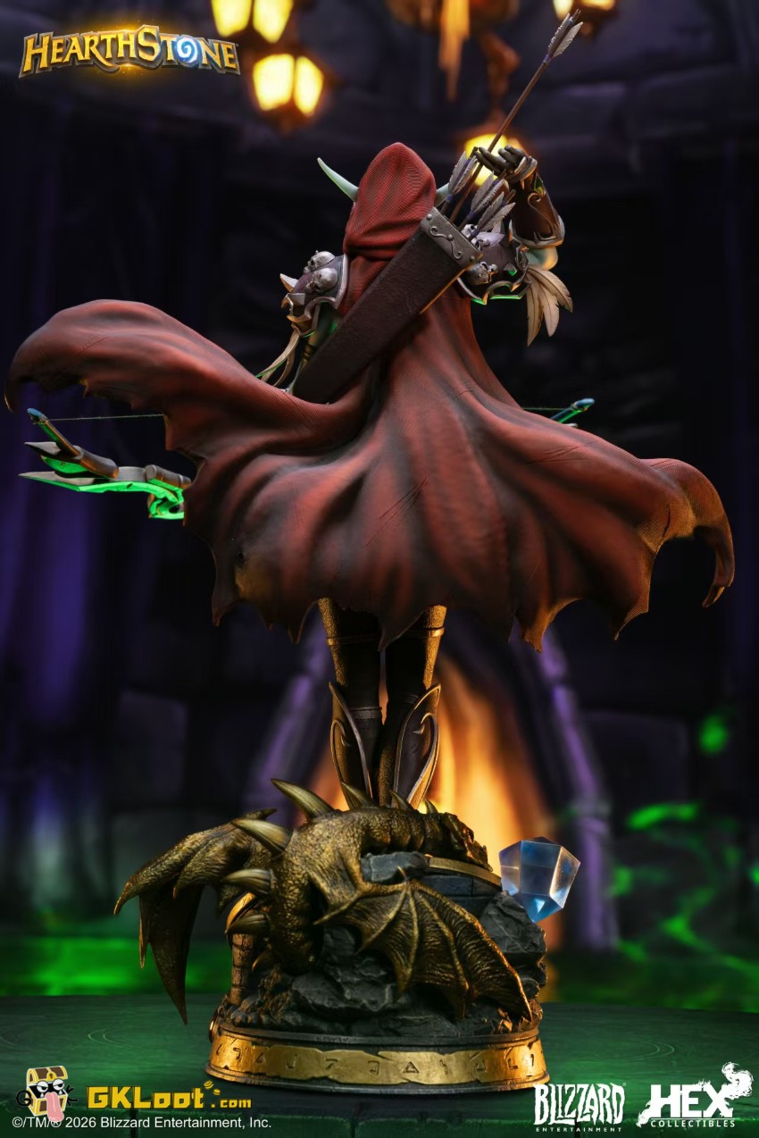 Blizzard Studio World of Warcraft Sylvanas Windrunner Statue w/ LED - View 9 Blizzard Studio World of Warcraft Sylvanas Windrunner Statue w/ LED - View 9
