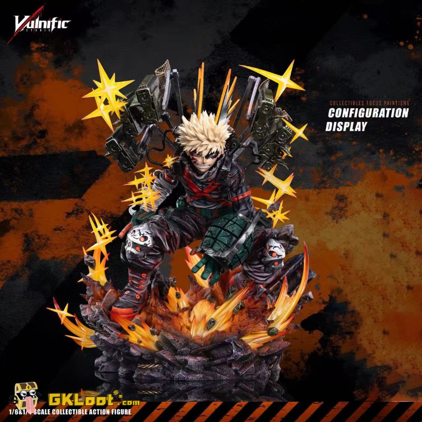 Aulnific Studio My Hero Academia Katsuki Bakugo Statue w/ LED - View 1 Aulnific Studio My Hero Academia Katsuki Bakugo Statue w/ LED - View 1