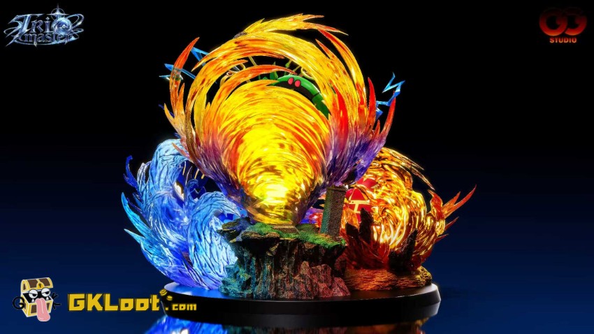 GuGu Studio Pokémon Groudon & Rayquaza & Kyogre Statue w/ LED - View 4 GuGu Studio Pokémon Groudon & Rayquaza & Kyogre Statue w/ LED - View 4