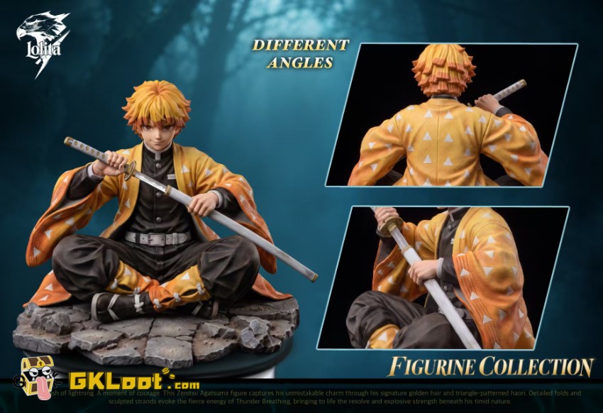 Lolita Studio 1/6 Demon Slayer Zenitsu Agatsuma Statue - View 3 Lolita Studio 1/6 Demon Slayer Zenitsu Agatsuma Statue - View 3