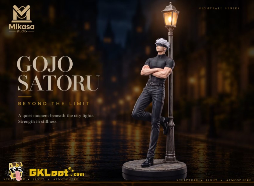 Mikasa Studio 1/6 Jujutsu Kaisen Satoru Gojo Statue w/ LED - View 1 Mikasa Studio 1/6 Jujutsu Kaisen Satoru Gojo Statue w/ LED - View 1