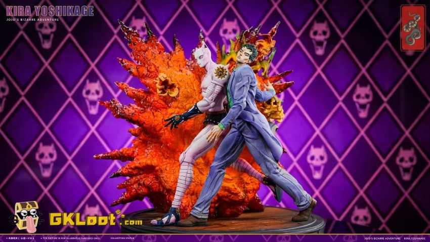 Meraki Studio 1/6 JoJo's Bizarre Adventure Yoshikage Kira Statue w/ LED - View 5 Meraki Studio 1/6 JoJo's Bizarre Adventure Yoshikage Kira Statue w/ LED - View 5