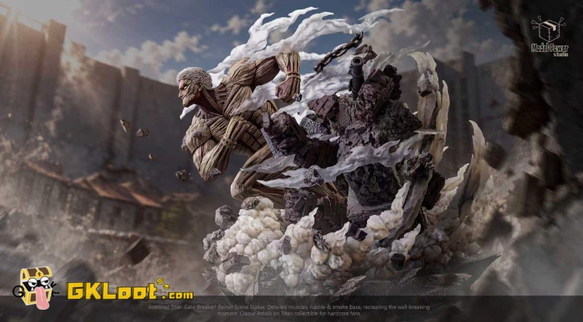 Model Power Studio Attack on Titan Armored Titan Statue w/ LED - View 2 Model Power Studio Attack on Titan Armored Titan Statue w/ LED - View 2