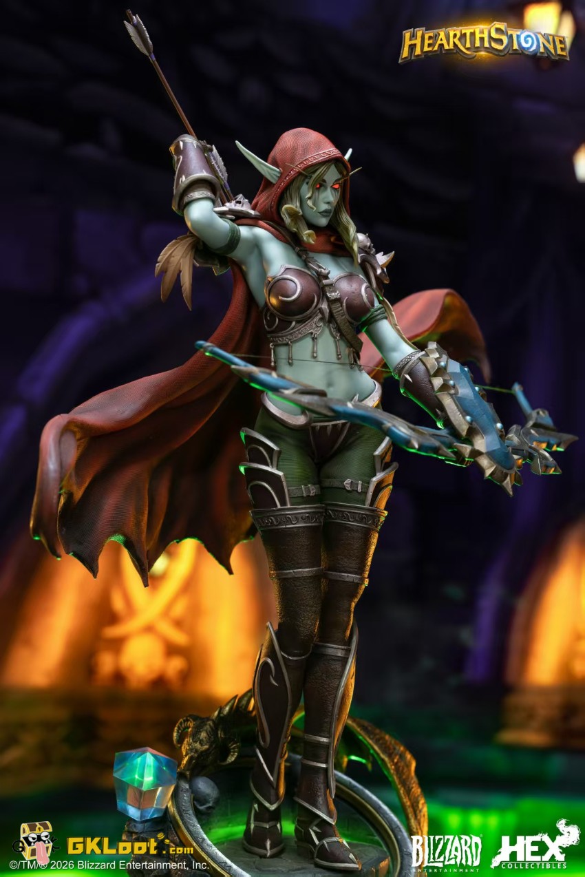 Blizzard Studio World of Warcraft Sylvanas Windrunner Statue w/ LED - View 8 Blizzard Studio World of Warcraft Sylvanas Windrunner Statue w/ LED - View 8