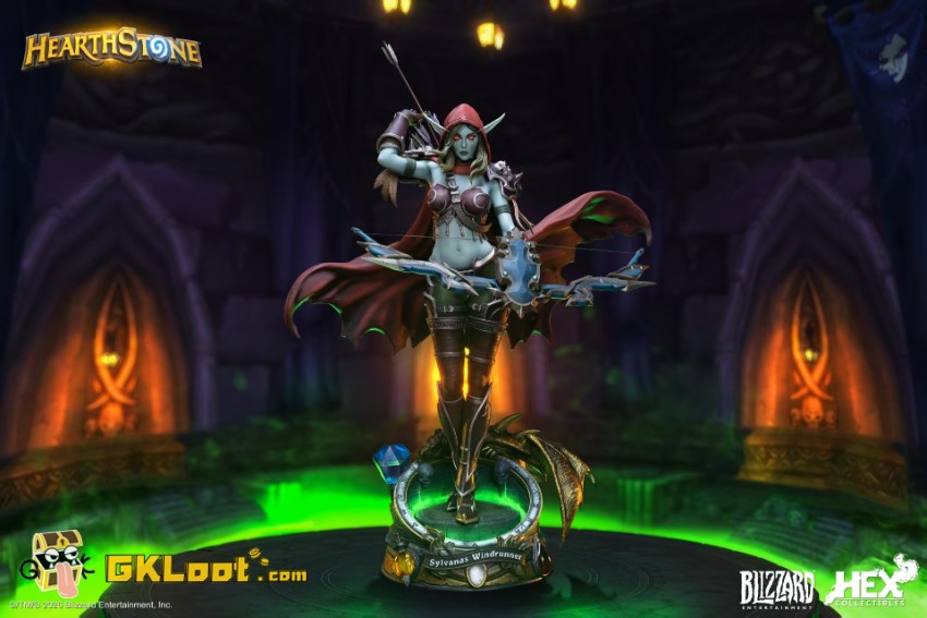 Blizzard Studio World of Warcraft Sylvanas Windrunner Statue w/ LED - View 3 Blizzard Studio World of Warcraft Sylvanas Windrunner Statue w/ LED - View 3