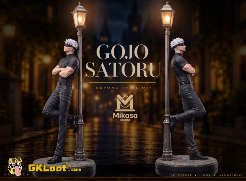 Mikasa Studio 1/6 Jujutsu Kaisen Satoru Gojo Statue w/ LED - View 3 Mikasa Studio 1/6 Jujutsu Kaisen Satoru Gojo Statue w/ LED - View 3