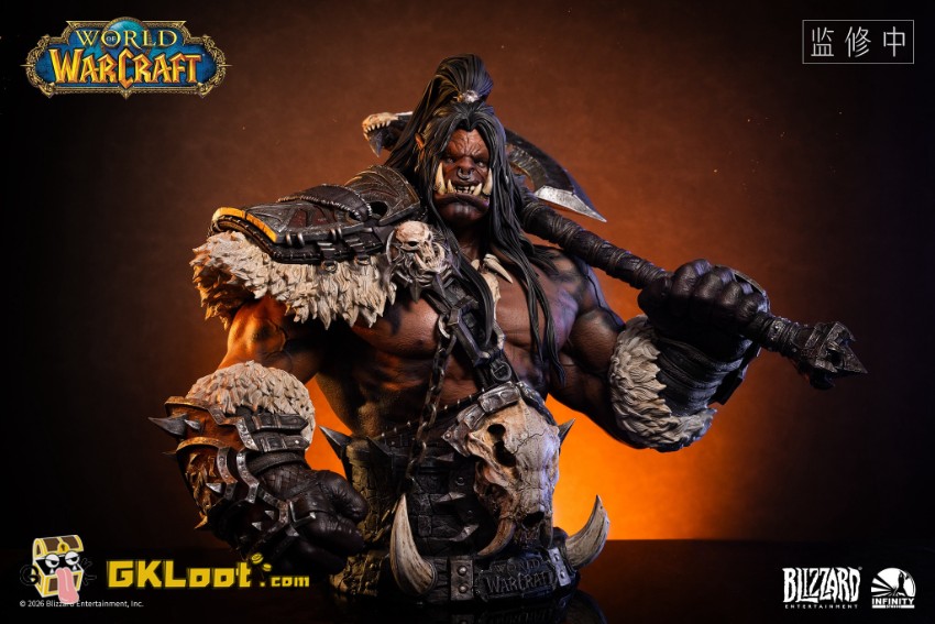 Infinity Studio 1/3 World of Warcraft Licensed Grommash Hellscream Bust - View 5 Infinity Studio 1/3 World of Warcraft Licensed Grommash Hellscream Bust - View 5