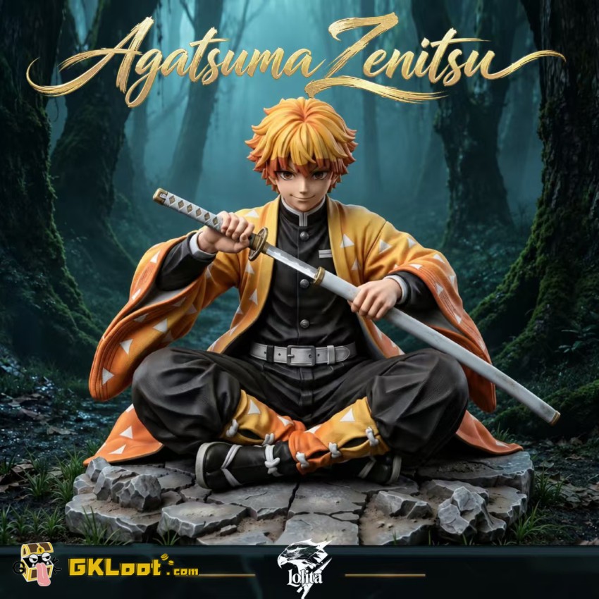 Lolita Studio 1/6 Demon Slayer Zenitsu Agatsuma Statue - View 1 Lolita Studio 1/6 Demon Slayer Zenitsu Agatsuma Statue - View 1