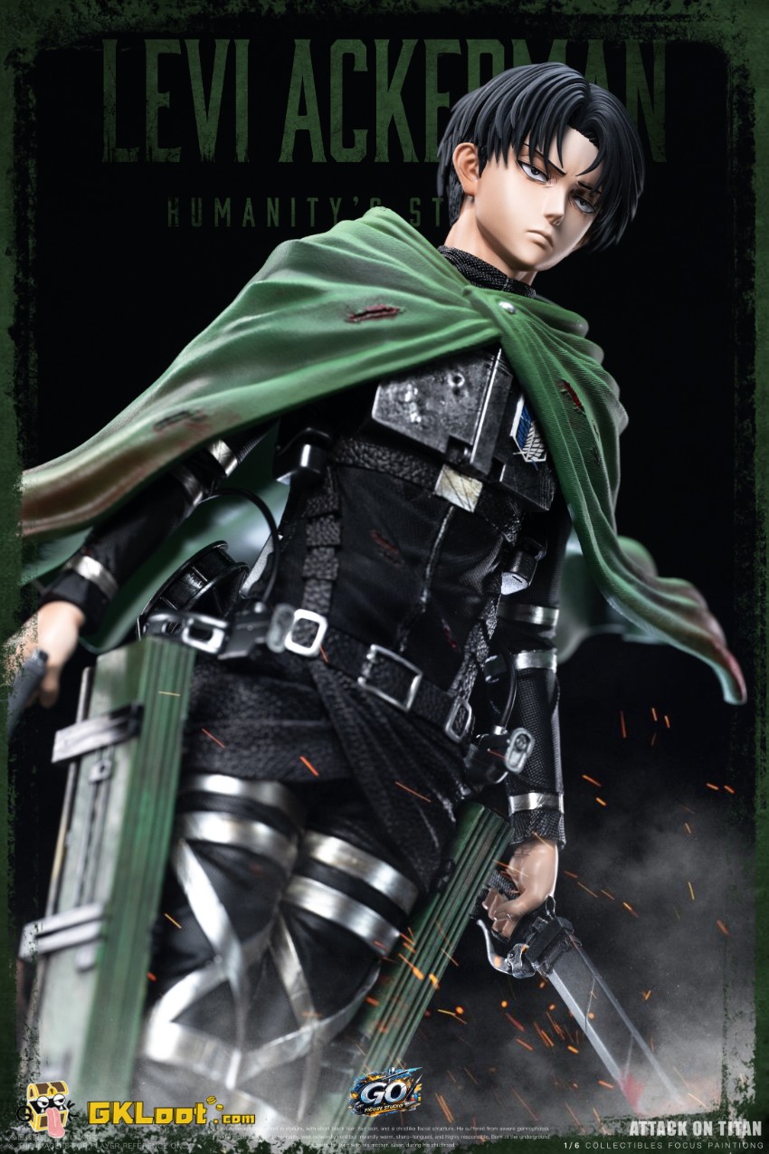 Go Figure Studio Attack on Titan Levi Ackerman Statue - View 7 Go Figure Studio Attack on Titan Levi Ackerman Statue - View 7
