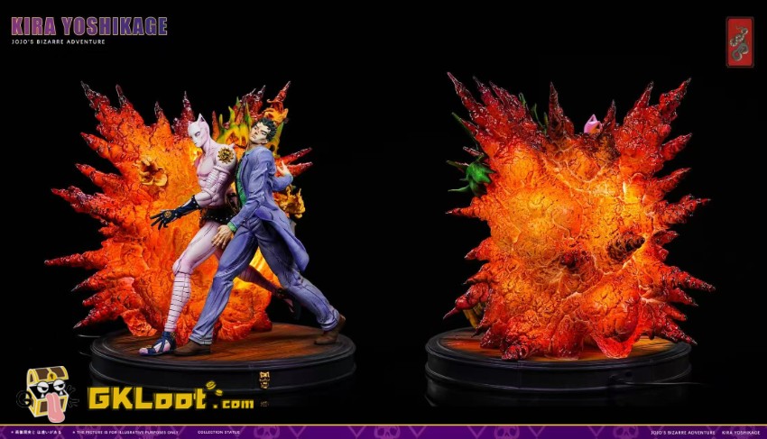 Meraki Studio 1/6 JoJo's Bizarre Adventure Yoshikage Kira Statue w/ LED - View 3 Meraki Studio 1/6 JoJo's Bizarre Adventure Yoshikage Kira Statue w/ LED - View 3