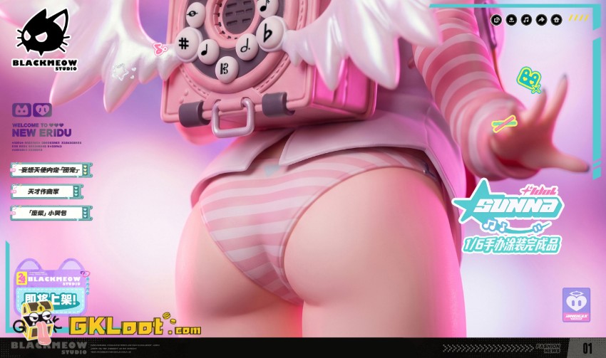 BlackMeow Studio 1/6 Zenless Zone Zero Sunna Statue - View 7 BlackMeow Studio 1/6 Zenless Zone Zero Sunna Statue - View 7
