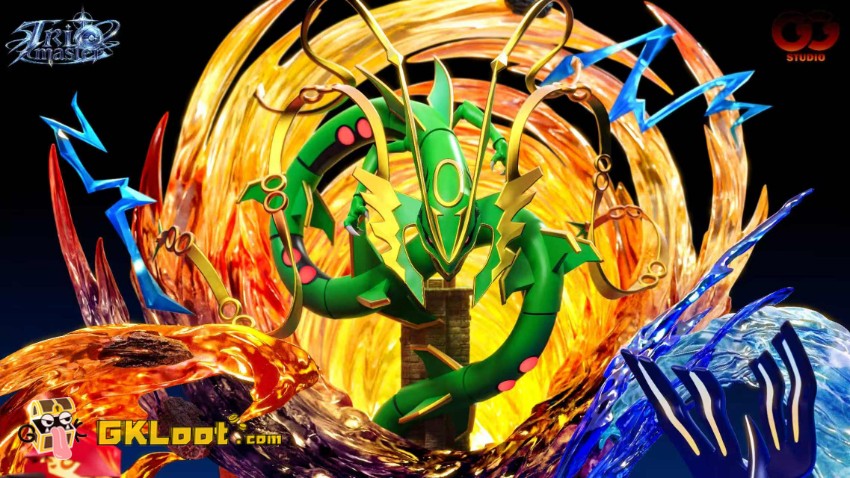 GuGu Studio Pokémon Groudon & Rayquaza & Kyogre Statue w/ LED - View 7 GuGu Studio Pokémon Groudon & Rayquaza & Kyogre Statue w/ LED - View 7