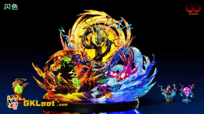 GuGu Studio Pokémon Groudon & Rayquaza & Kyogre Statue w/ LED - View 3 GuGu Studio Pokémon Groudon & Rayquaza & Kyogre Statue w/ LED - View 3