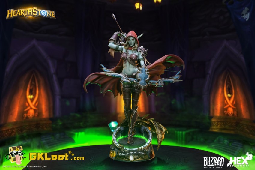 Blizzard Studio World of Warcraft Sylvanas Windrunner Statue w/ LED - View 2 Blizzard Studio World of Warcraft Sylvanas Windrunner Statue w/ LED - View 2