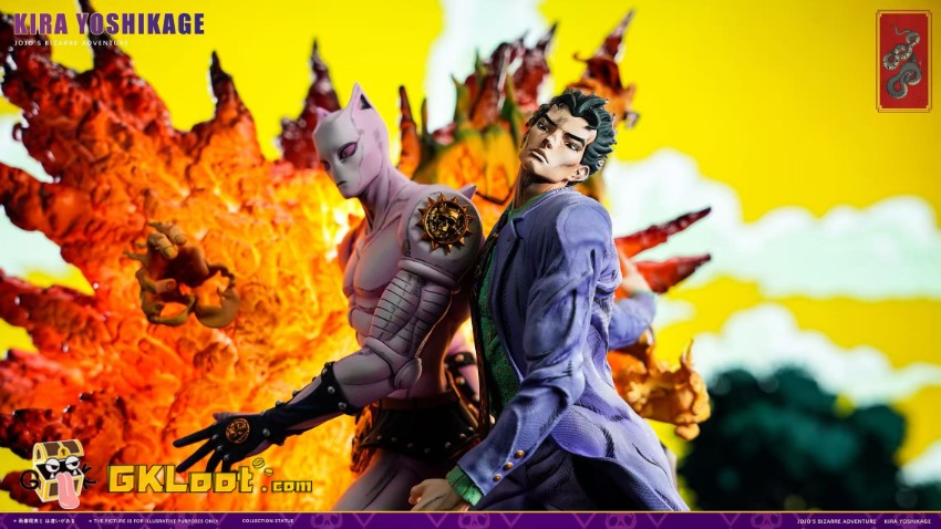 Meraki Studio 1/6 JoJo's Bizarre Adventure Yoshikage Kira Statue w/ LED - View 4 Meraki Studio 1/6 JoJo's Bizarre Adventure Yoshikage Kira Statue w/ LED - View 4