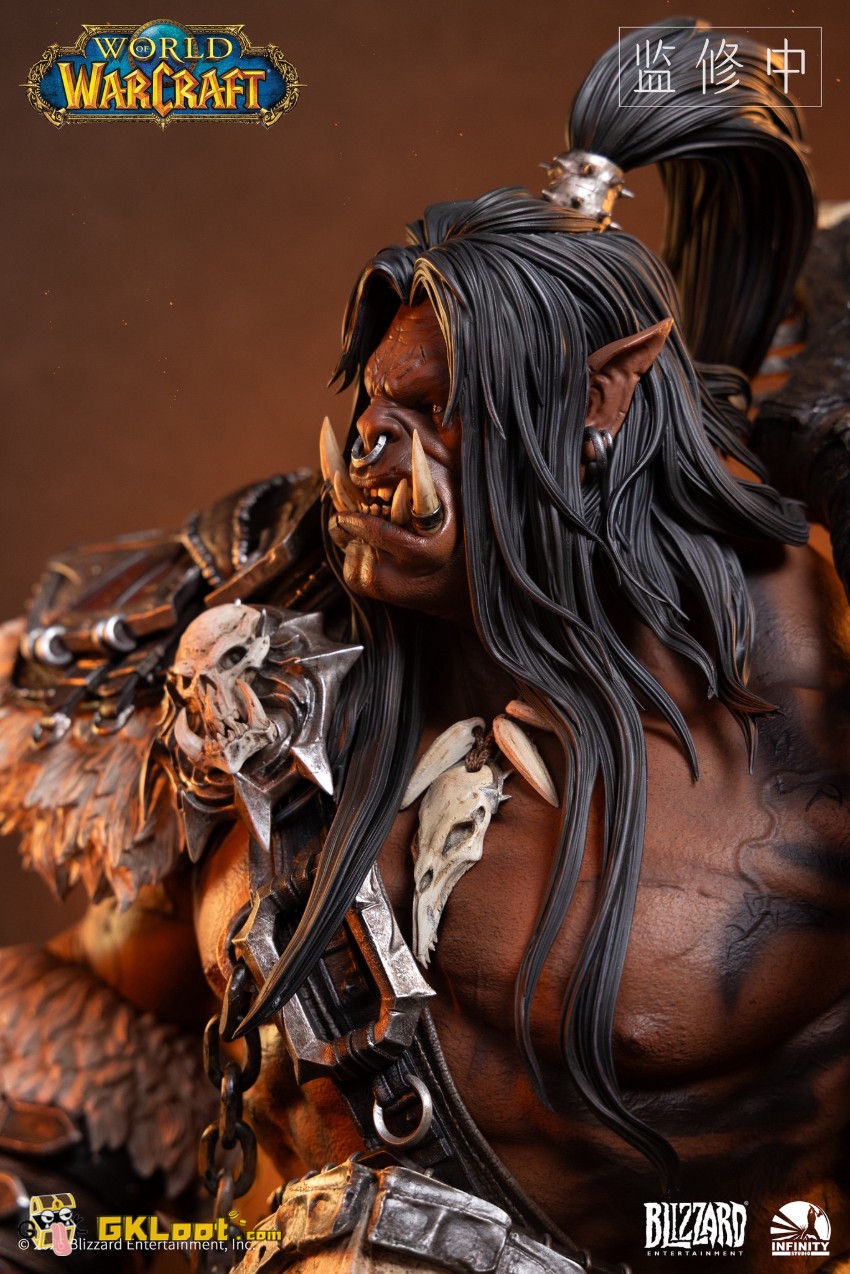 Infinity Studio 1/3 World of Warcraft Licensed Grommash Hellscream Bust - View 3 Infinity Studio 1/3 World of Warcraft Licensed Grommash Hellscream Bust - View 3