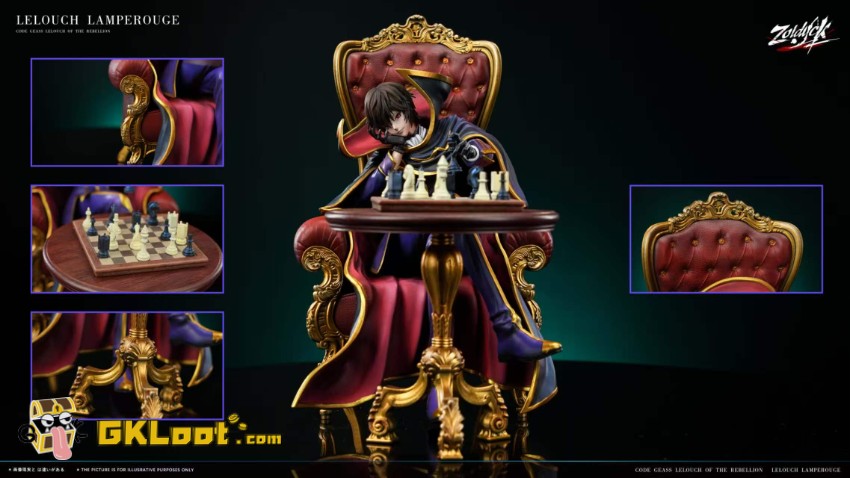 Zoldyck Studio 1/6 Code Geass Lelouch Lamperouge Statue - View 3 Zoldyck Studio 1/6 Code Geass Lelouch Lamperouge Statue - View 3